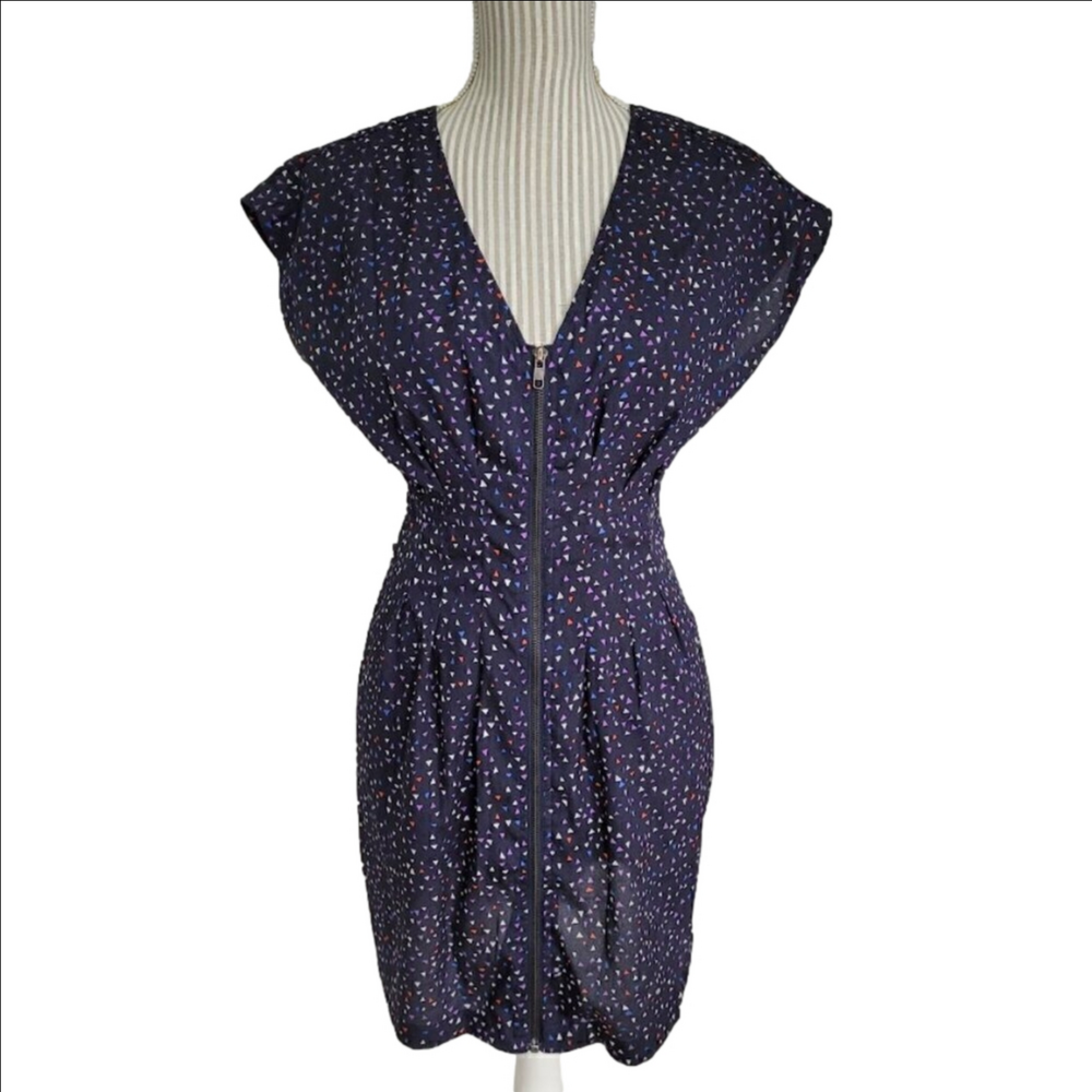 Dark Purple Sleeveless V-Neck Midi Dress small forever21